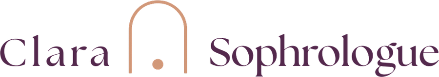 Clara Sophrologue — logo officiel avec arche terracotta